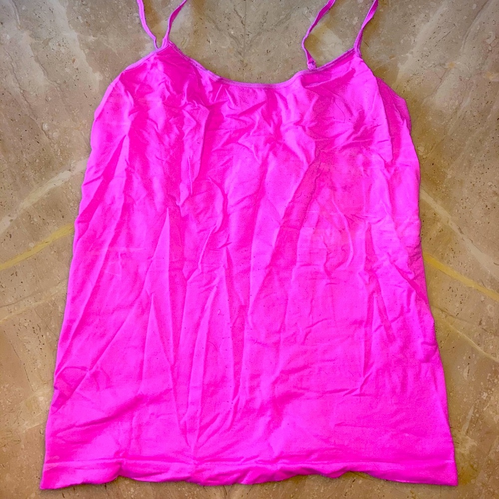 Neon pink camisole